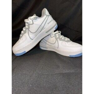 Nike Air Force 1 React D/MS/X White Grey Blue CT3417-102 Size 4.5Y Sneakers